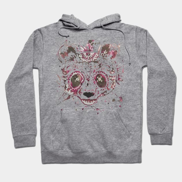 Panda Watercolor Splatter Hoodie by Get Off My Back 